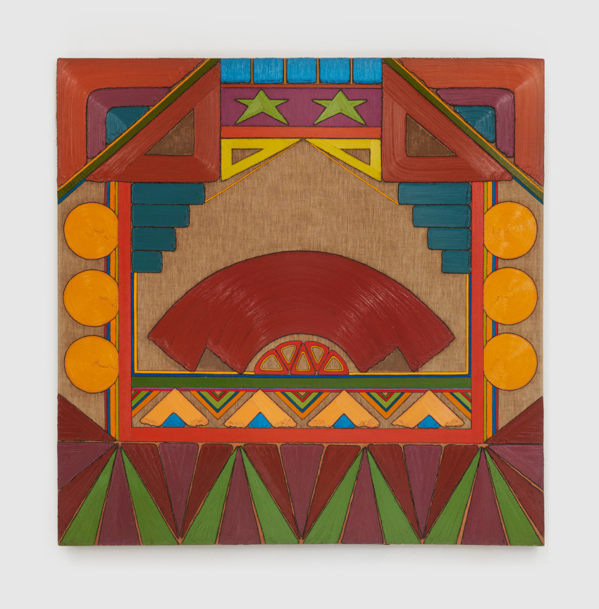 Isfahan, 1973  Oil and acrylic on raw linen