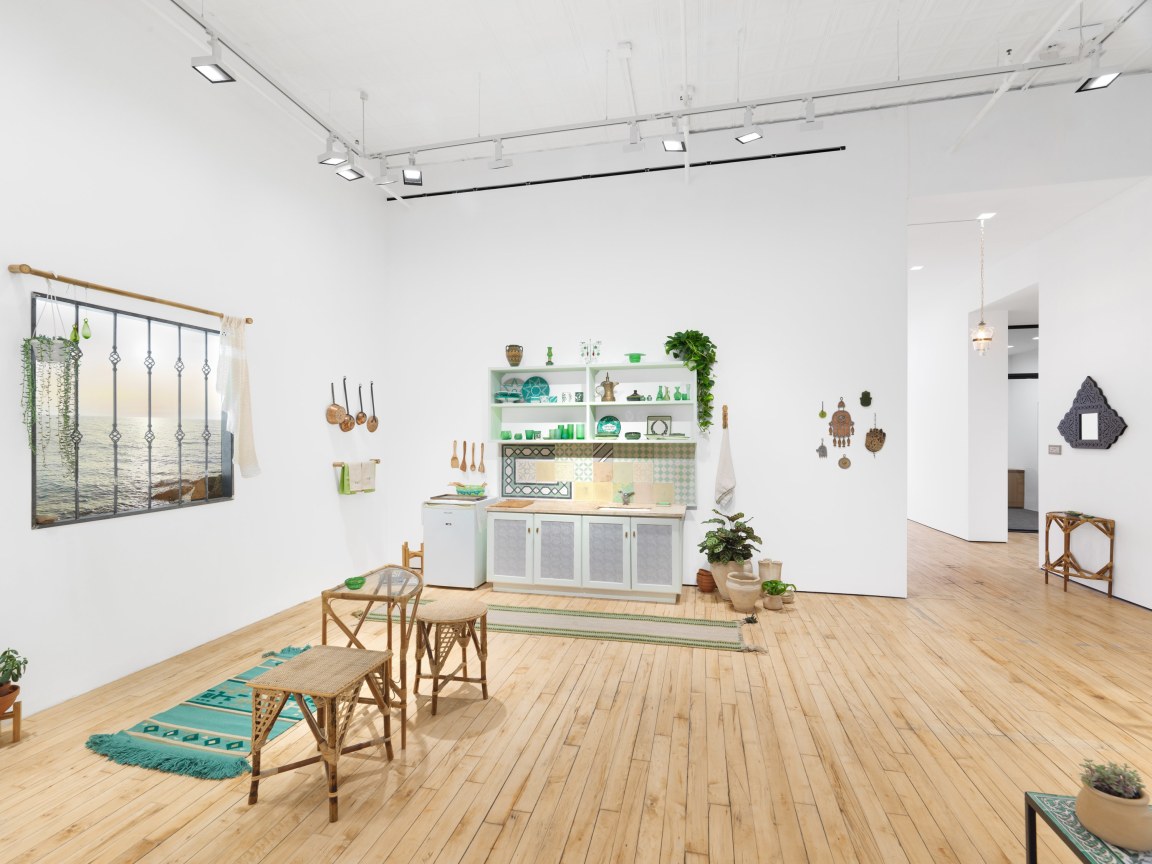 Installation View, Jordan Nassar, A Mountain Looms, James Cohan, 52 Walker Street, April 7 - May 10, 2023