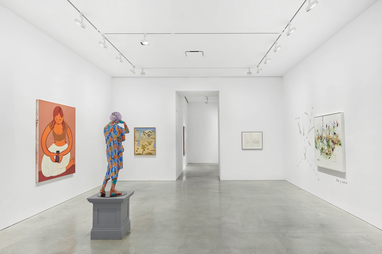 Installation view of group exhibition James Cohan: Twenty Years at 48 Walker Street