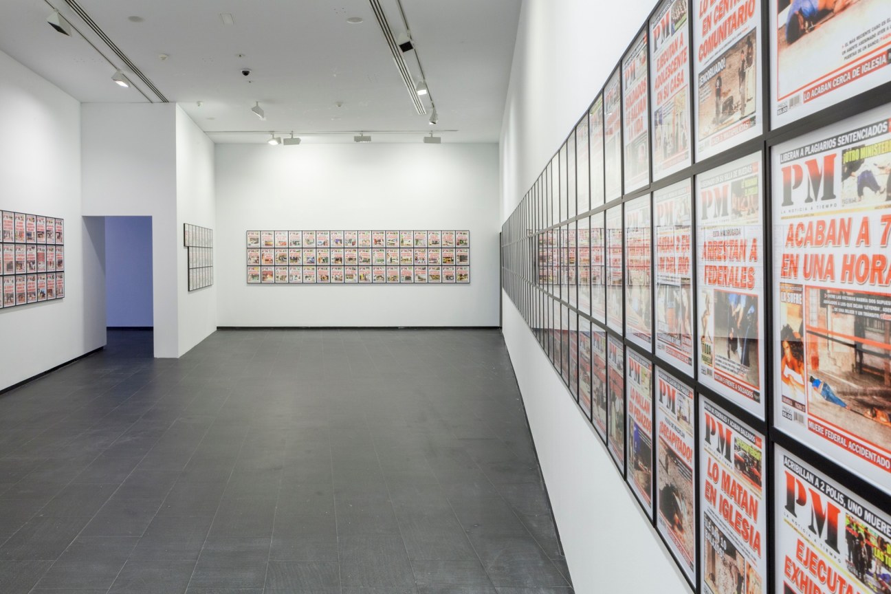 installation view of teresa margolles' PM 2010, 2012