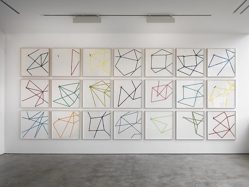 21 Colored Oil Pastels on Paper