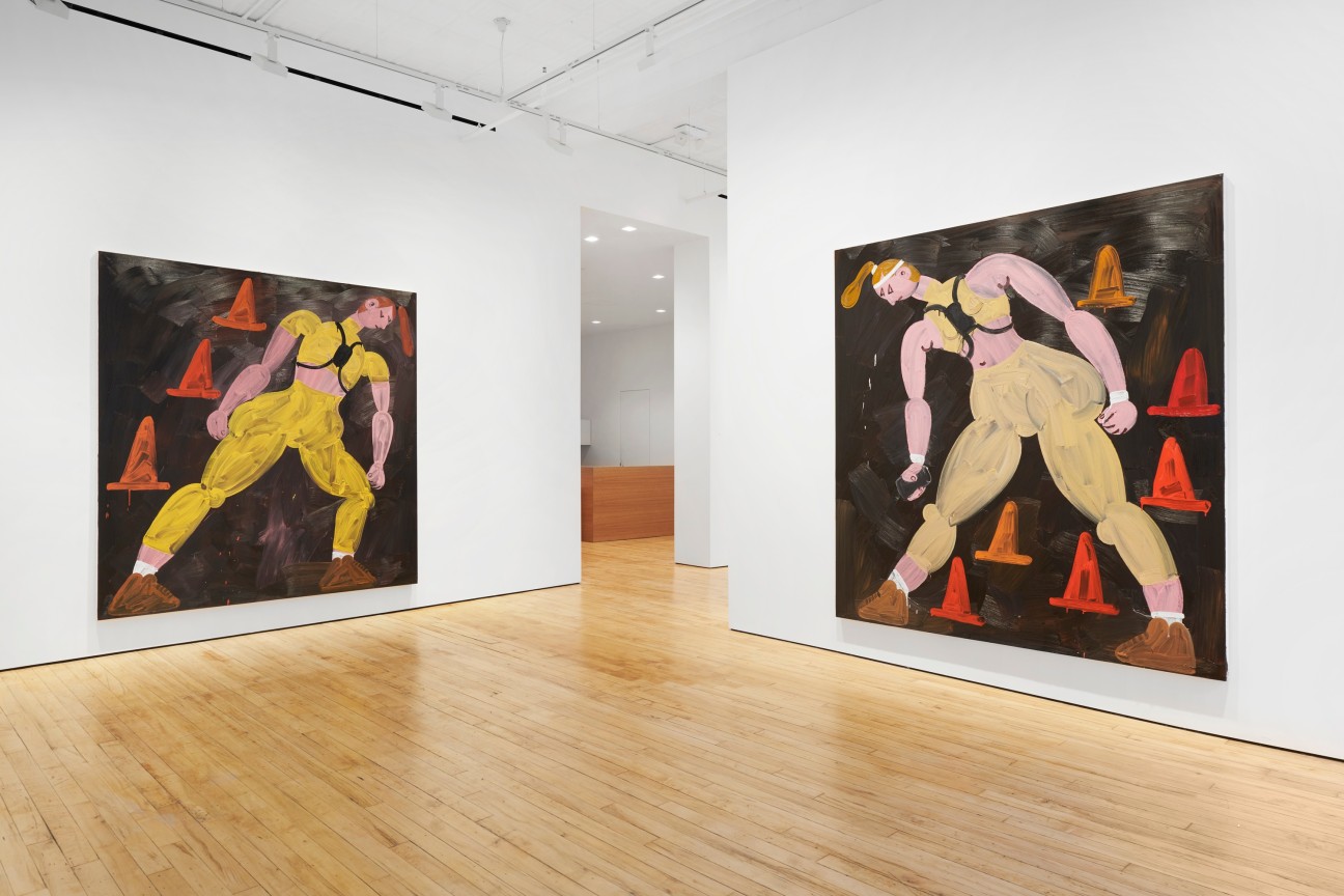 view of two paintings of women