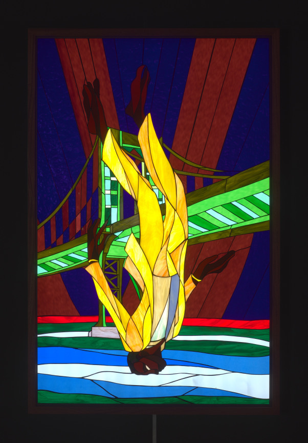 image of stained glass work by Christopher Myers