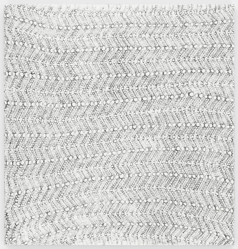 fabric pattern made up of holes that look burnt in