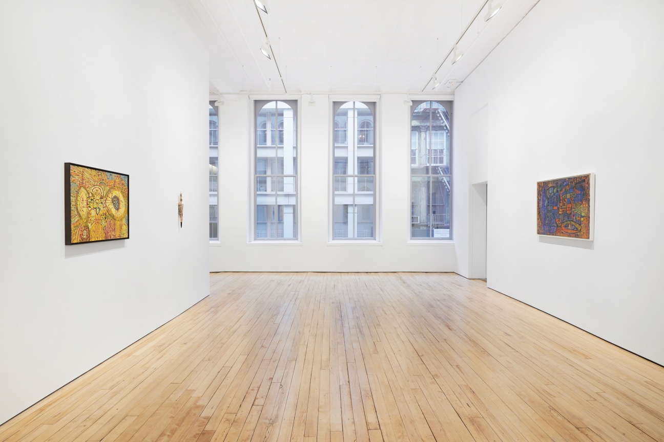 Installation view, Lee Mullican,&nbsp;The Nest Revived, James Cohan, 52 Walker Street, January 12 - February 25, 2023