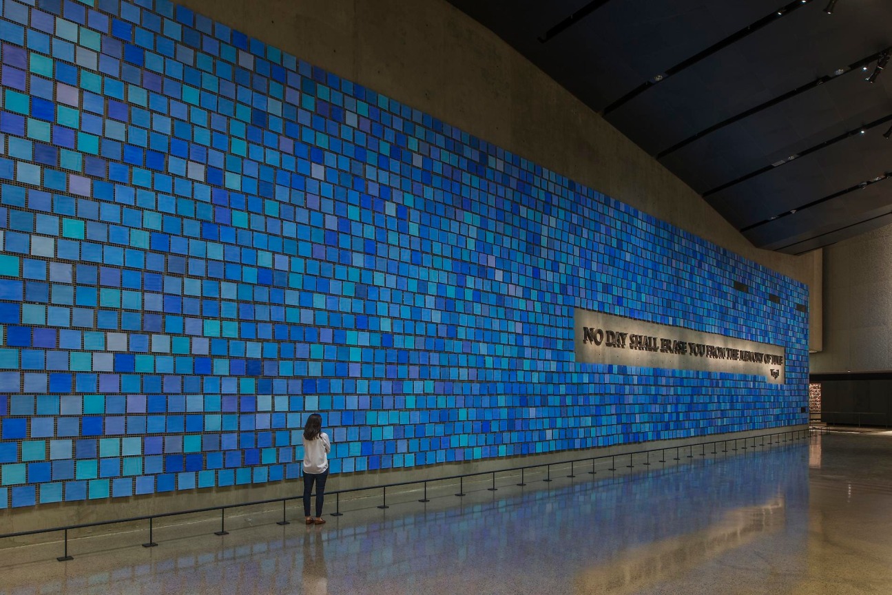 Installation View, Spencer Finch, Trying to Remember the Color of the Sky on That September Morning