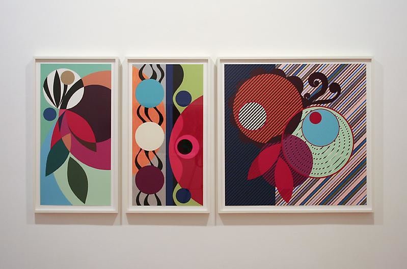 installation view of one artwork