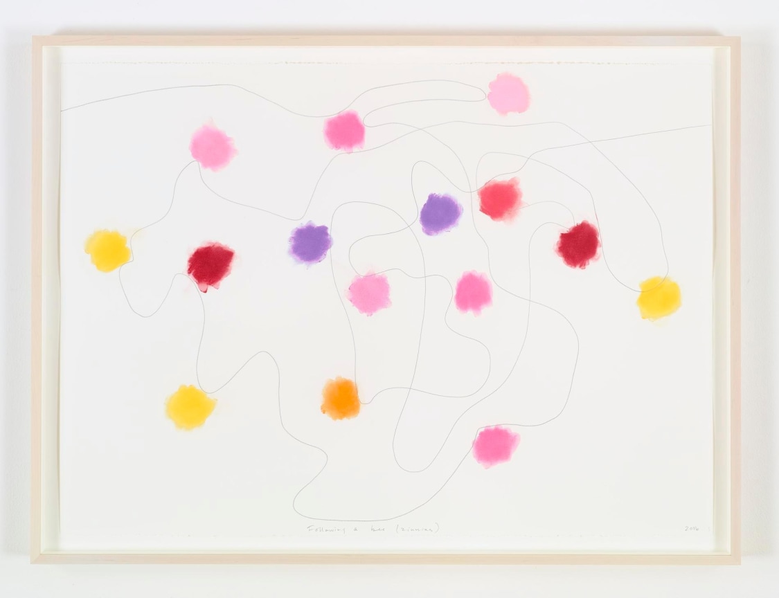 Image of SPENCER FINCH's Following a bee (Zinnias), 2016