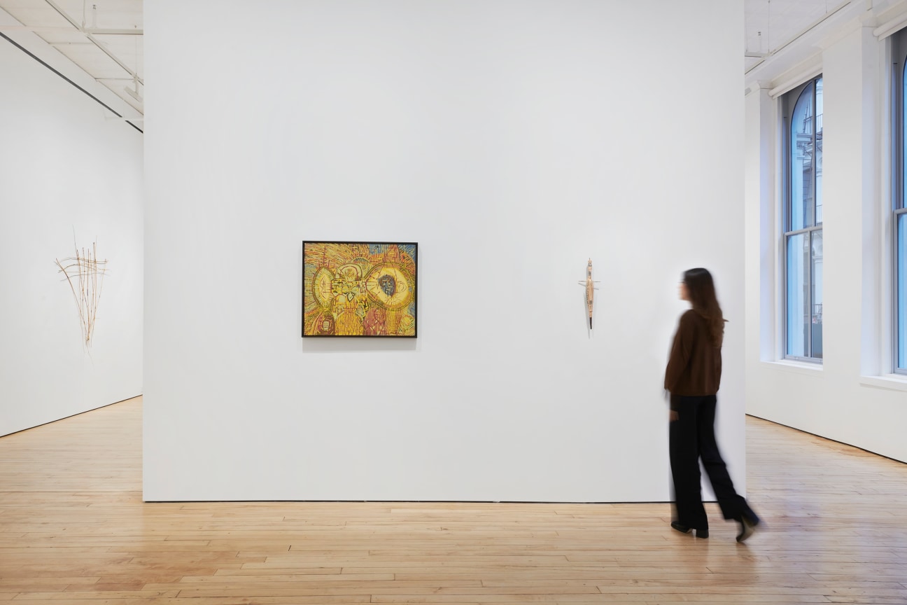 Installation view, Lee Mullican,&nbsp;The Nest Revived, James Cohan, 52 Walker Street, January 12 - February 25, 2023