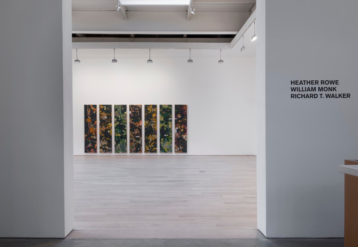 installation view exhibition entrance with vinyl on the wall