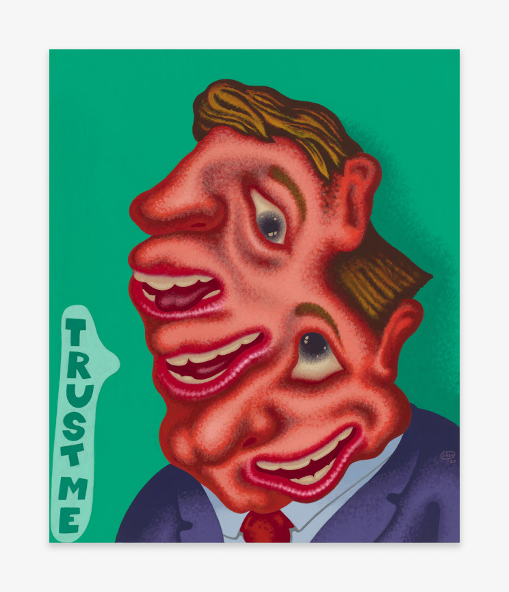 Peter Saul, "Trust Me," 2020