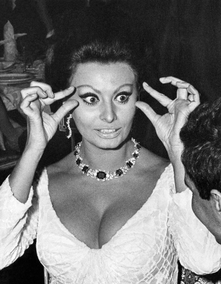 Ron Galella, Sophia Loren at the Premiere of “Dr. Zhivago” at the America Hotel, New York, 1965
