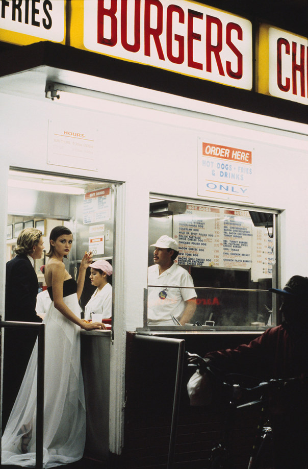 Pamela Hanson, Hot Dog Stand II: Trish Goff, Los Angeles, VOGUE, 1994