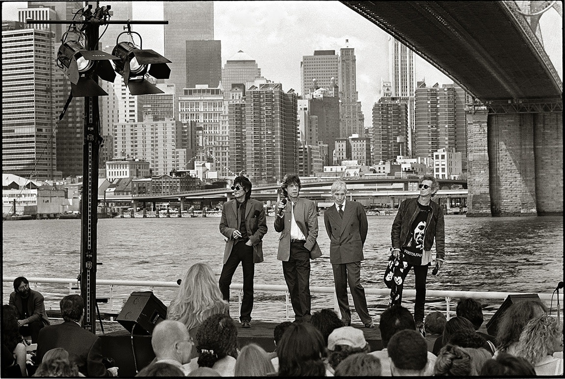Abe Frajndlich, The Rolling Stones, Launch of "Bridges of Babylon" tour, NYC, August 18, 1997