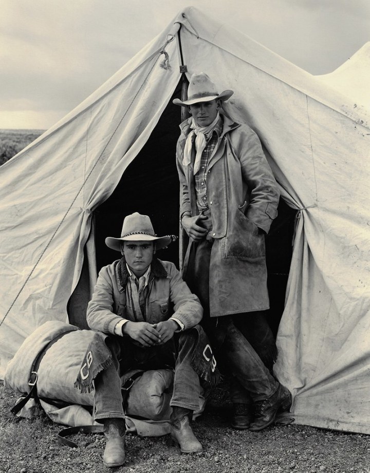 Kurt Markus, Shawn Biggs ad Rick Errington, Spanish Ranch, Tuscanora, NV, 1983