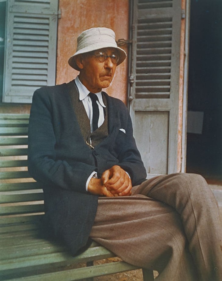 Gisele Freund, Pierre Bonnard on a Bench, Le Cannet, France, 1941