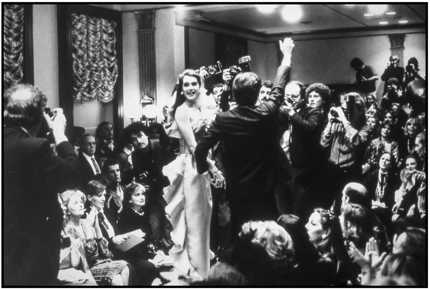 Arthur Elgort, Brooke Shields & Valentino, 1981