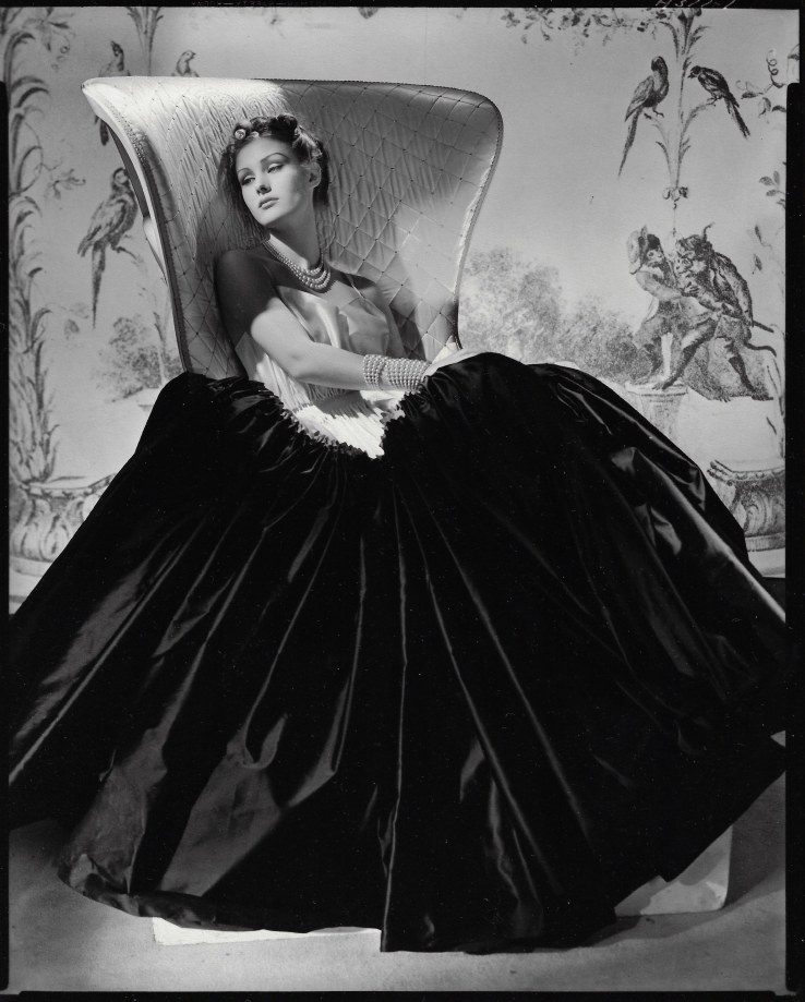 Horst P. Horst, Alix (Black Satin Dress), 1938