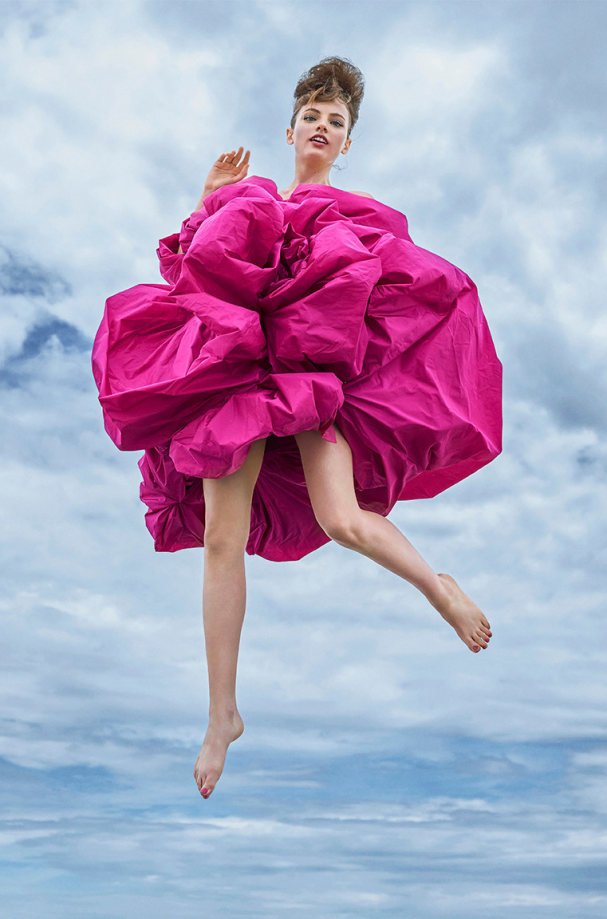 Arthur Elgort, Up, Up, and Away, Fran Summers, West Hampton, NY, British VOGUE, 2019