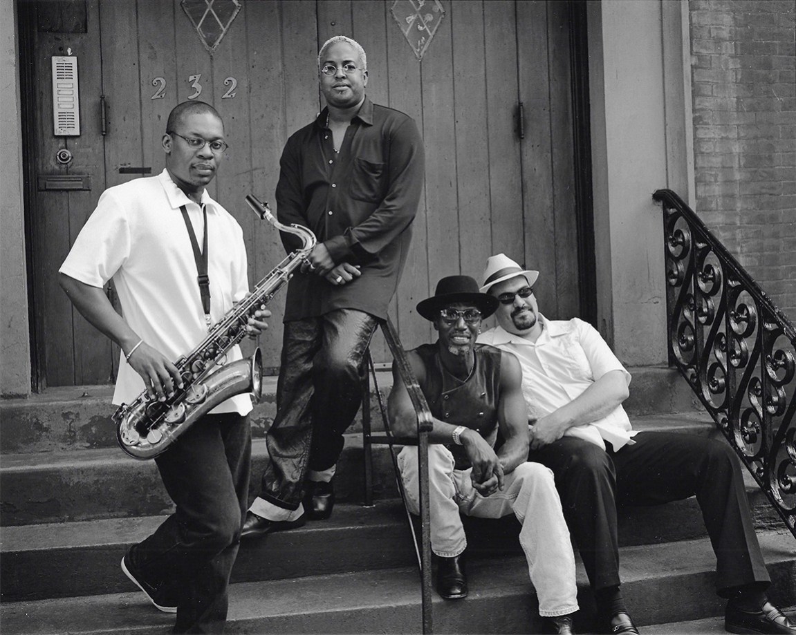 Kurt Markus, Ravi Coltrane, Erin Davis, T.S. Monk and Eric Mingus, New York City, 1999
