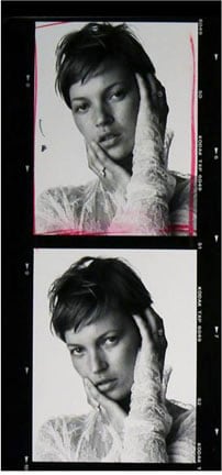Bert Stern, Kate Moss, Ring by Cartier and Dress by Dolce and Gabbana, VOGUE Paris, 2001