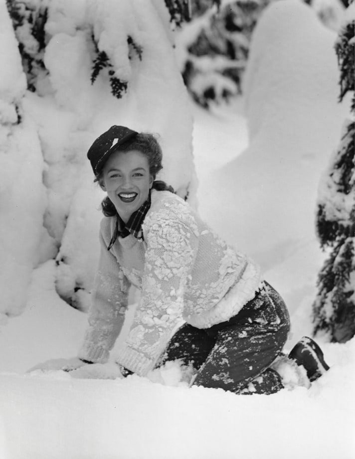 Andre de Dienes, Norma Jeane, Mt. Hood, Oregon, 1945