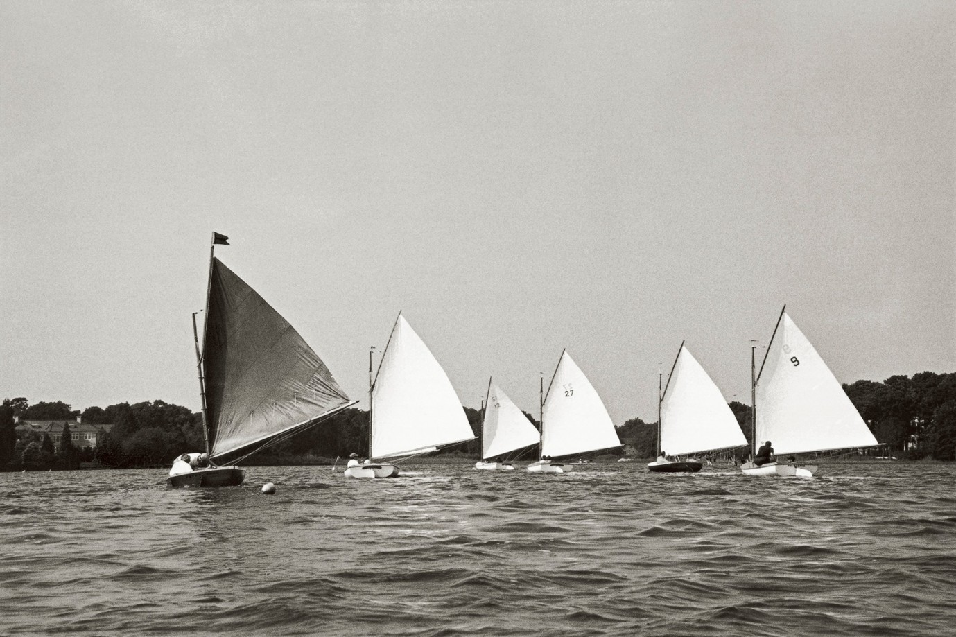 Priscilla Rattazzi, Sailing around the Pond Regatta, East Hampton, 1998