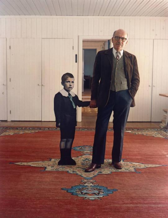 Evelyn Hofer , Saul Steinberg with Himself as a Little Boy, 1978