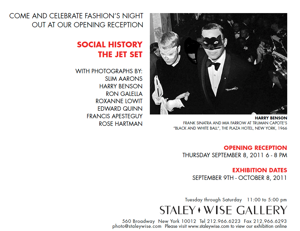 The Jet Set, Exhibition Invitation