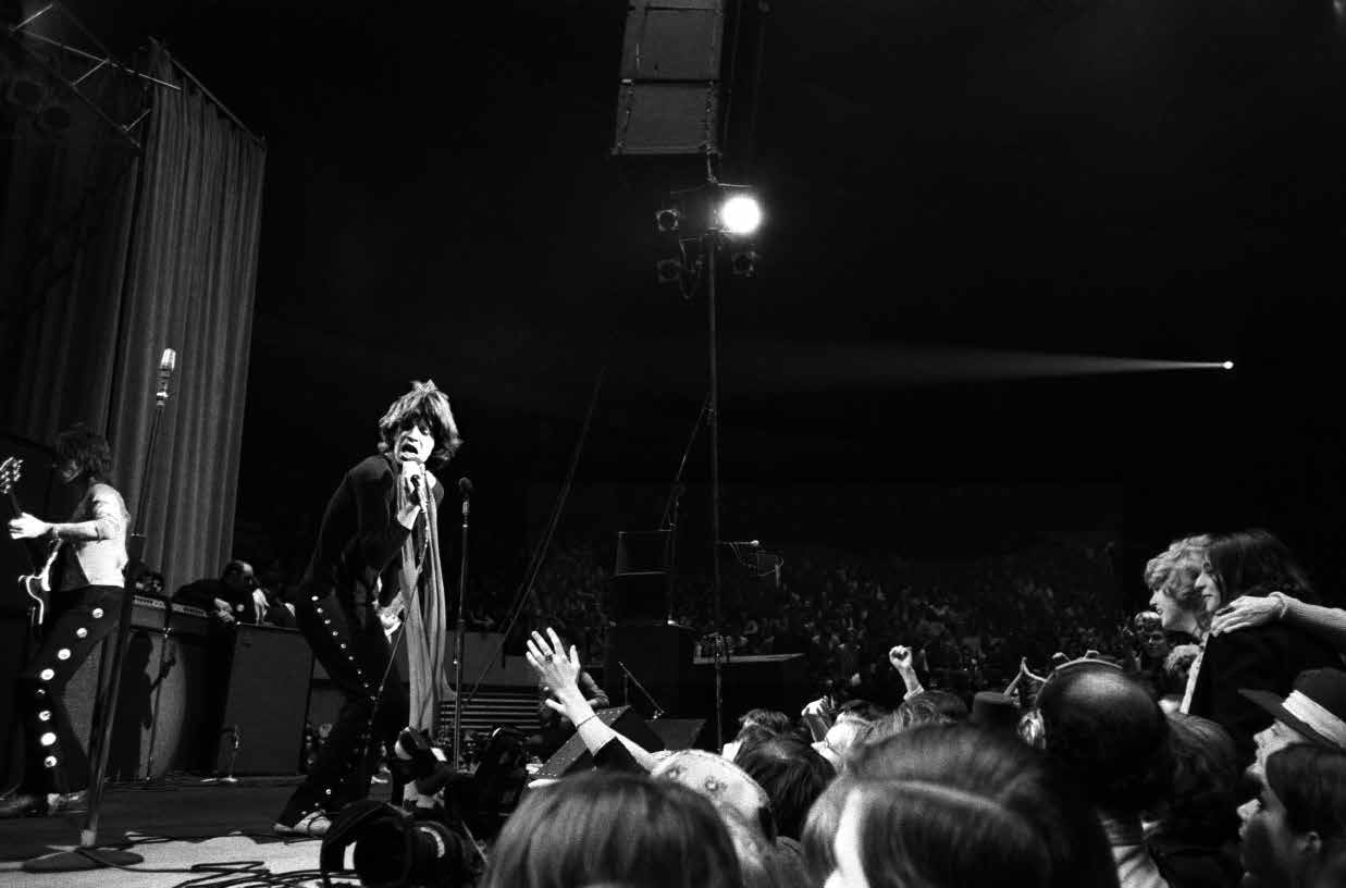 ​Harry Benson, Mick Jagger and the Rolling Stones, Madison Square Garden, New York City, 1969
