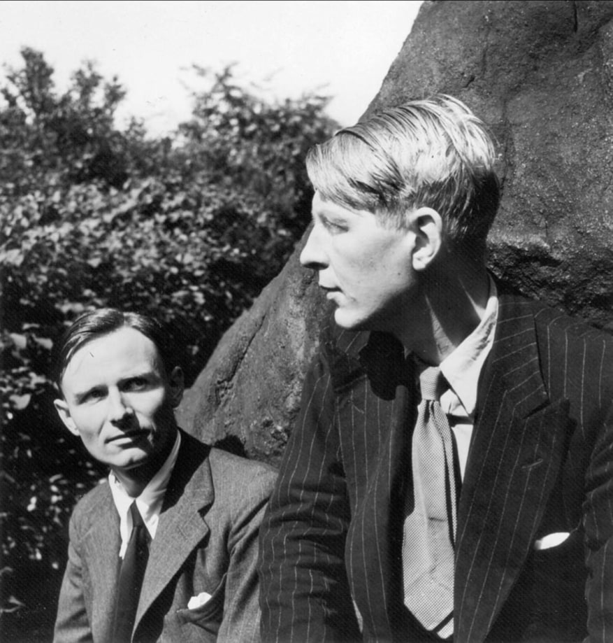 Louise Dahl-Wolfe, Christopher Isherwood and W.H. Auden, Central Park 1938