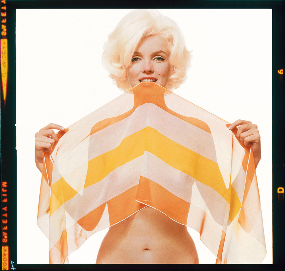 Bert Stern, Marilyn Monroe: From The Last Sitting, 1962 (Striped Scarf)