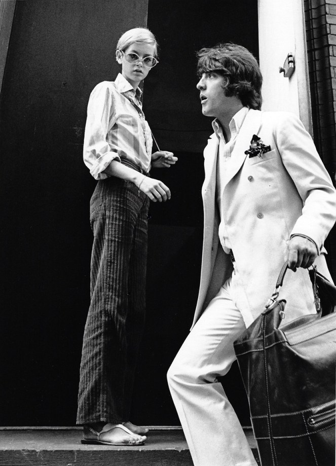 Ron Galella, Justin de Villeneuve and Twiggy outside of Bert Stern’s Studio, New York,1967