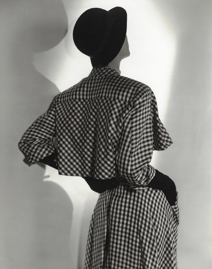 Horst P. Horst, Suzy Parker Modeling a Balenciaga Dress At The Paris Collection, VOGUE, 1952