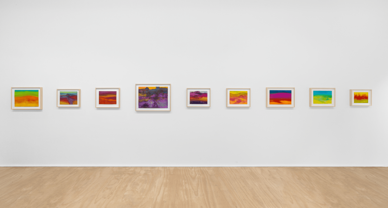 Installation view of Richard Mayhew&rsquo;s &ldquo;Natural Order.&rdquo; Courtesy of Venus Over Manhattan.