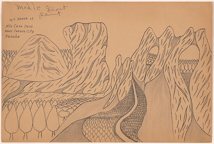 Joseph Yoakum drawing