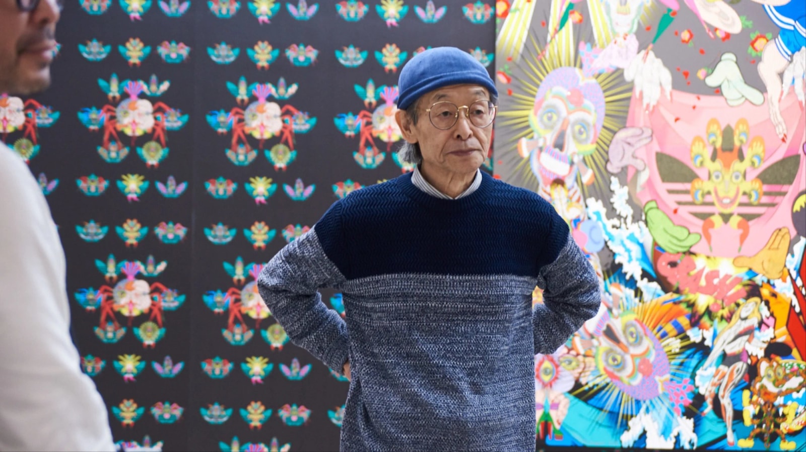 Artist, Keiichi Tanaami, at Nanzuka Gallery in Tokyo. i-D Magazine.