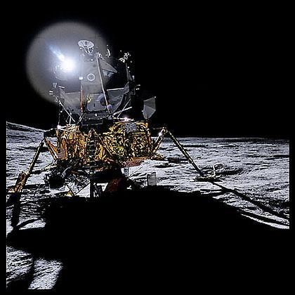 051, The Lunar Module Antares at Fra Mauro, Apollo 14, January 31-February 9, 1971, digital c-print, 24.5 x 24.5 inches