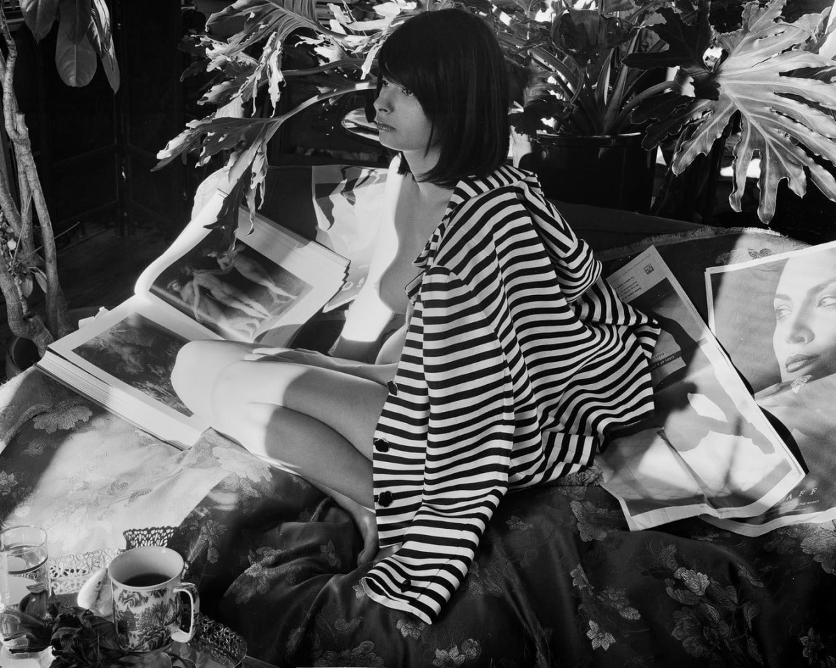 Monica in Striped Jacket