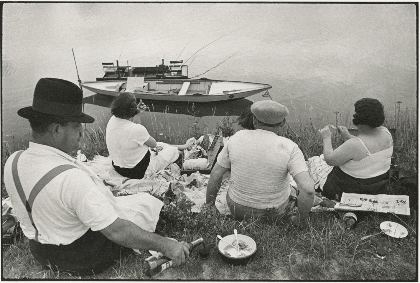 On the Banks of the Marne, 1938, gelatin silver print