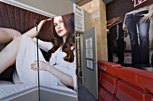 Shopping Mall Construction Lady, Santa Clarita, California, 2010