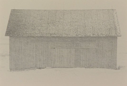 Bill Timmerman, Barn, Wyoming, 1975, toned gelatin silver print
