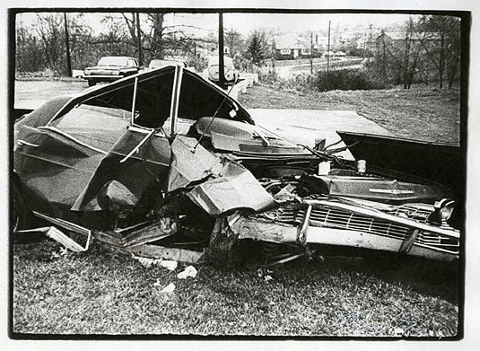 Angular Wreck, 1976, vintage gelatin silver print (Itek print)
