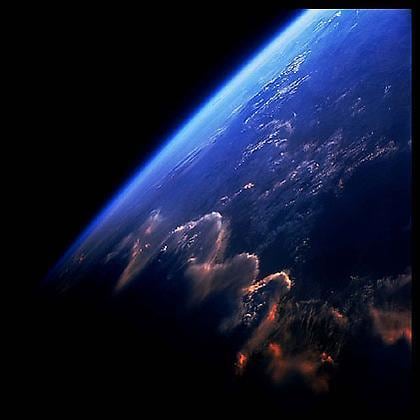 124, Sunset Over the Andes, Gemini 7, December 4-18, 1965, digital c-print, 24.5 x 24.5 inches