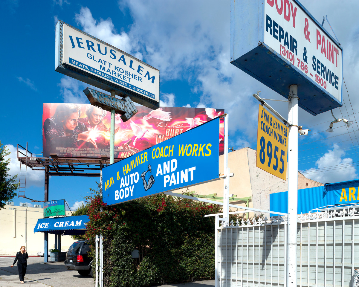 Arm &amp;amp; Hammer Coach Works, Pico Boulevard, Los Angeles, chromogenic print
