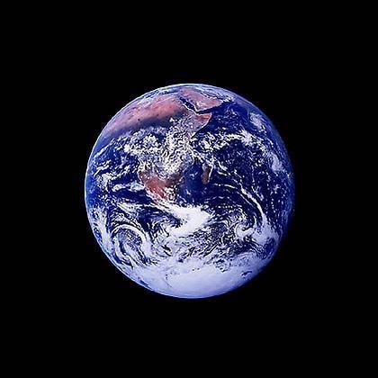 114, Whole Earth, Outbound, Apollo 17, December 7-19, 1972, digital c-print, 24.5 x 24.5 inches