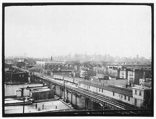 Ditmars Blvd. Station, 1983, vintage gelatin silver print (Itek print), 18 x 24 inches