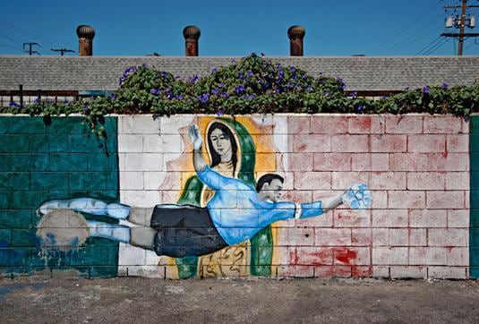 KittyKat Bar Parking Lot Mural, Vernon, California, 2011