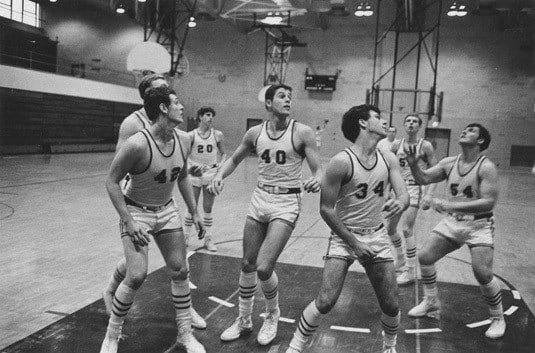 High school basketball, Detroit, 1968