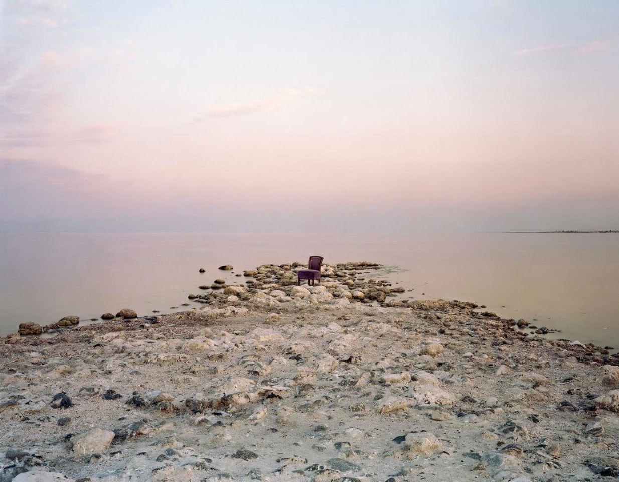Virginia Beahan Pink Chair, Salton Sea